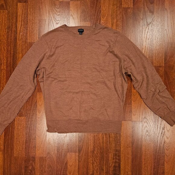 J.Crew Crewneck Sweater – Caramel Heather | 100% Cotton Classic - Picture 6 of 6